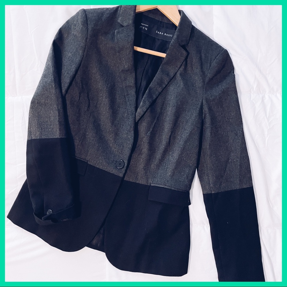 ZARA BASICS Two Tone Blazer